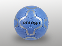 Blue handball ball
