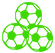Icon of balls signifying minimum order number of balls